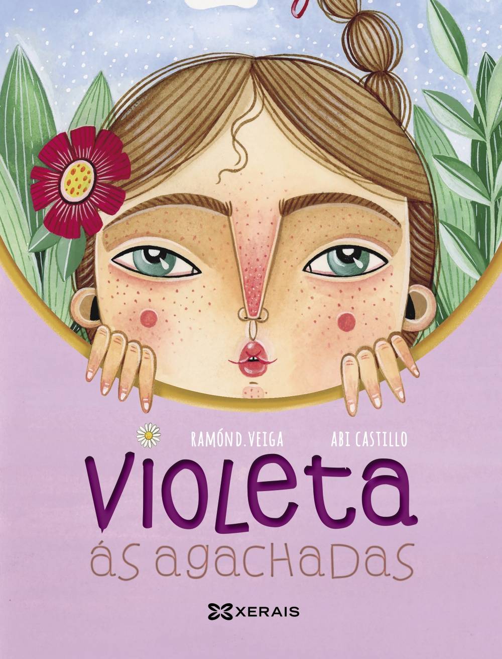 Violeta ás agachadas